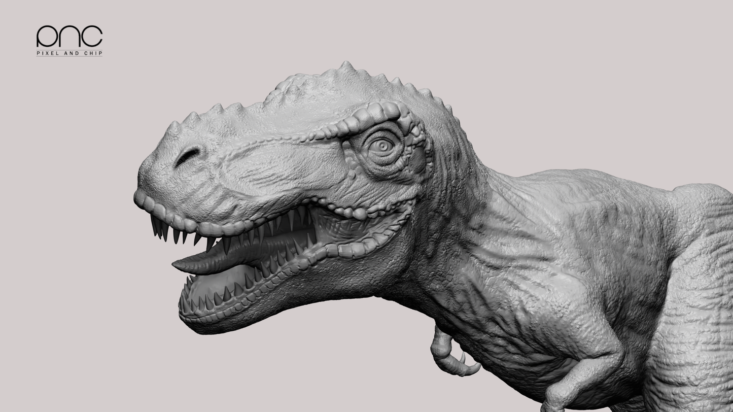 T-Rex stl 3mf 3D print ready dinosaurs model