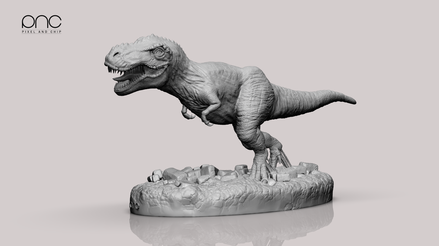 T-Rex stl 3mf 3D print ready dinosaurs model